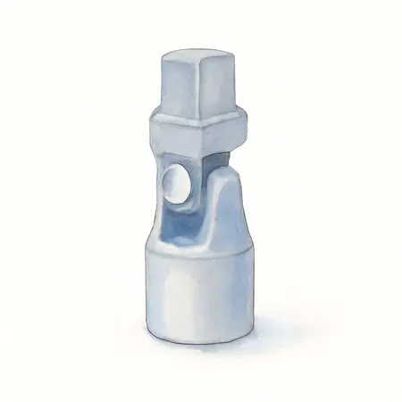 Water color illustrative image of a generic 1/4 in.  Drive SAE Professional Universal Joint Shallow Socket Set