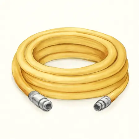 Water color illustrative image of a generic 1/4 in. x 50 ft. Lay-Flat Air Hose