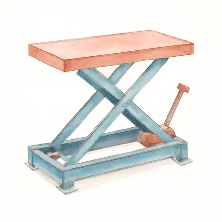 Water color illustrative image of a generic PITTSBURGH 1500 lb. Steel ATV/Motorcycle Lift