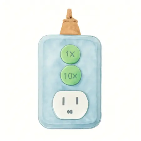 Water color illustrative image of a generic 15 Amp Professional AC Line Splitter