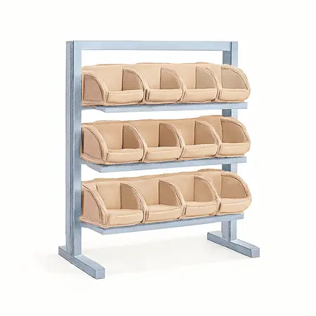 Water color illustrative image of a generic 15 Bin Tabletop Parts Rack