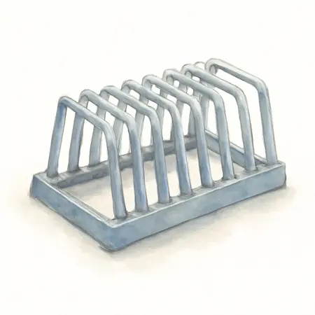 Water color illustrative image of a generic 15 Compartment Adjustable Plier Rack