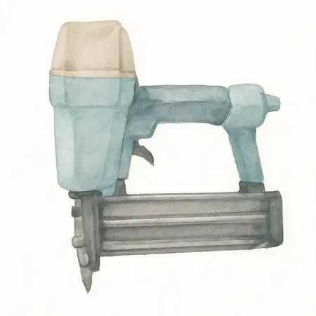 Water color illustrative image of a generic 15 Gauge Professional Hardwood Finish Nailer