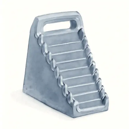 Water color illustrative image of a generic U.S. GENERAL 15-Slot Wrench Organizer