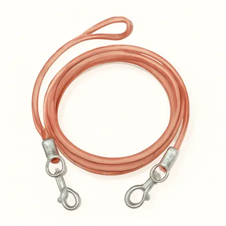 Water color illustrative image of a generic 15 ft. Pet Tie Out