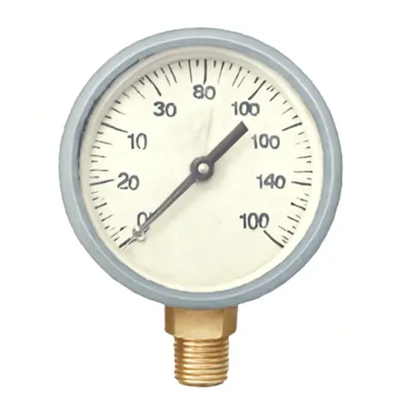 Water color illustrative image of a generic 160 PSI 1/8 in. NPT Dry Gauge
