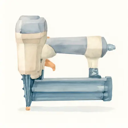 Water color illustrative image of a generic 16 Gauge Professional Hardwood Finish Nailer
