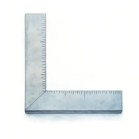 Water color illustrative image of a generic 16 In. x 24 In. Steel Square