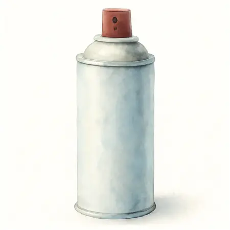 Water color illustrative image of a generic 16 oz. Jet Spray Carb/Choke and Parts Cleaner