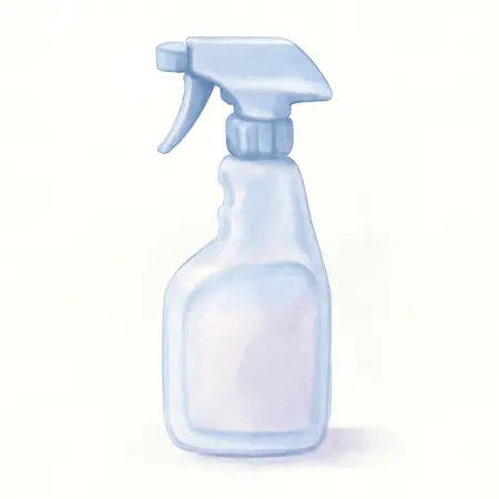 Water color illustrative image of a generic 16 oz. Quik Interior Detailer