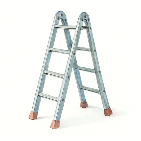 Water color illustrative image of a generic 17 ft. Reach, Type IA, 300 lb. Multi-Task Ladder