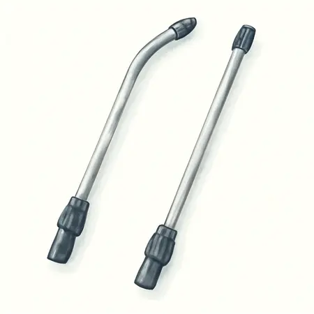 Water color illustrative image of a generic 17 in. Curved and Straight Pressure Washer Extension Wands