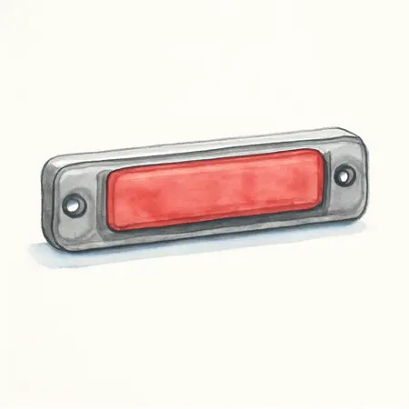 Water color illustrative image of a generic 17 in. LED Rear Tri-Marker Bar Running Light