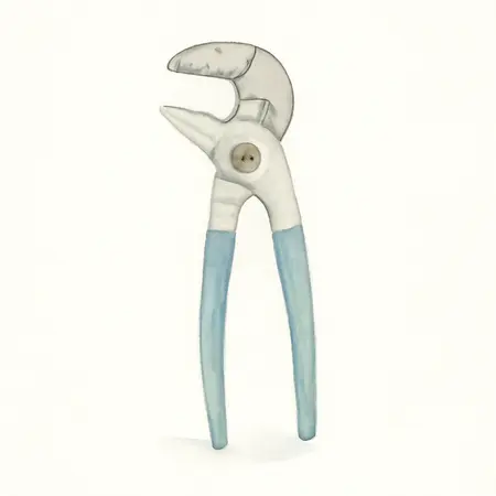 Water color illustrative image of a generic 17 in. S-Jaw Quick-Adjust Pliers Wrench