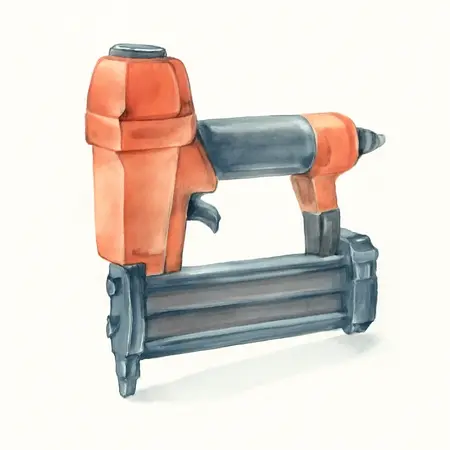 Water color illustrative image of a generic 18 Gauge 2-in-1 Air Nailer/Stapler