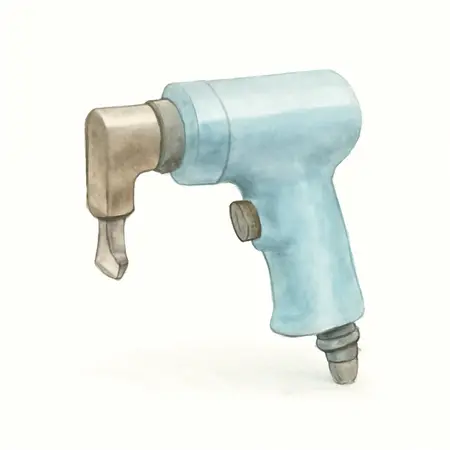 Water color illustrative image of a generic 18 Gauge Professional Air Nibbler