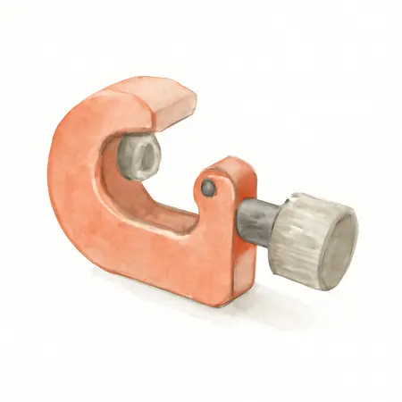 Water color illustrative image of a generic 1/8 in. - 1-1/8 in. Mini Tubing Cutter