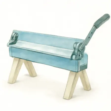 Water color illustrative image of a generic 18 in. Bending Brake