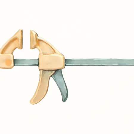 Water color illustrative image of a generic 18 in. Quick Release Bar Clamp