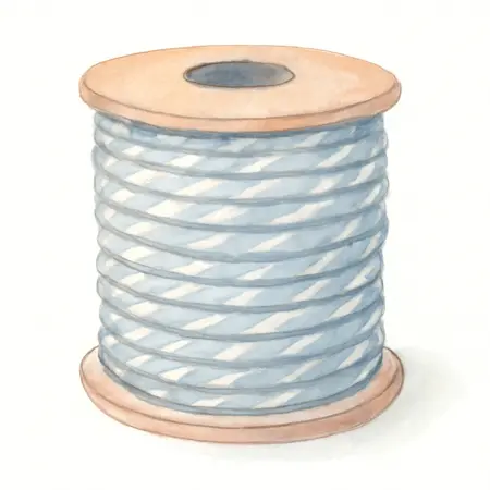 Water color illustrative image of a generic 1/8 in. x 50 ft. Reflective Paracord