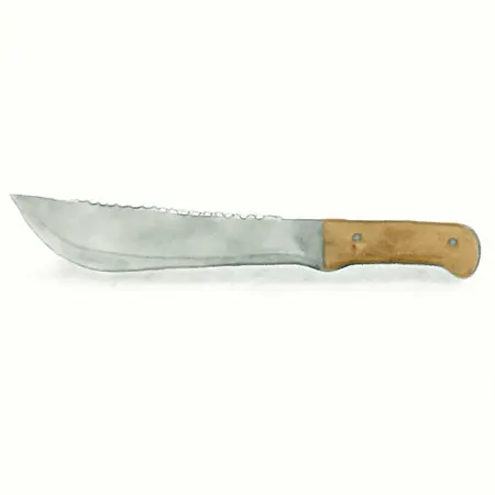 Water color illustrative image of a generic 18 in. Machete with Serrated Blade