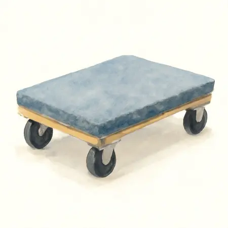 Water color illustrative image of a generic 18 in. x 12 in. 1000 lb. Capacity Hardwood Dolly