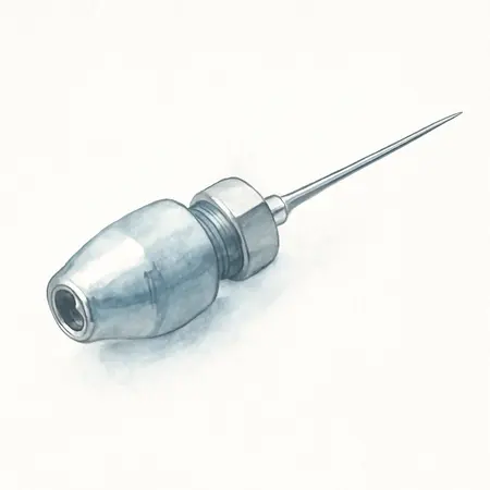 Water color illustrative image of a generic 1.8mm Needle/Nozzle Kit for AVANTI HVLP Sprayers