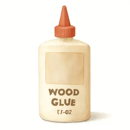 Water color illustrative image of a generic 18 oz. Wood Glue