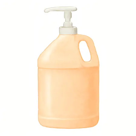 Water color illustrative image of a generic 1 Gallon Citrus Hand Cleaner with Hand Pump