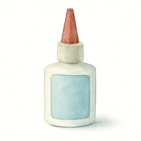 Water color illustrative image of a generic 1 Oz. Instant Setting Epoxy Adhesive