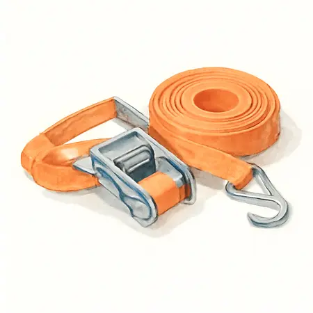 Water color illustrative image of a generic 1 in. x 12 ft. Lashing Straps 2 Pack