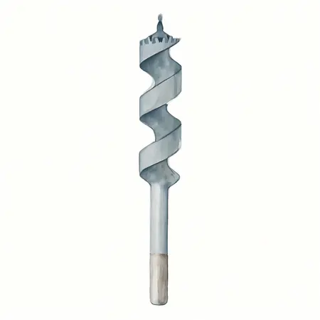 Water color illustrative image of a generic 1 in.  x 17-1/2 in. Auger Bit