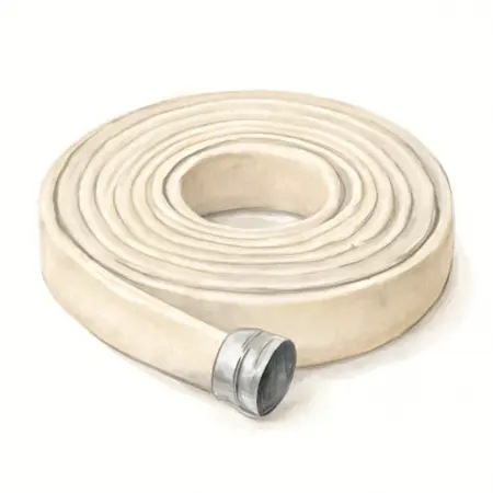 Water color illustrative image of a generic 1 in. x 25 ft. PVC Discharge Hose