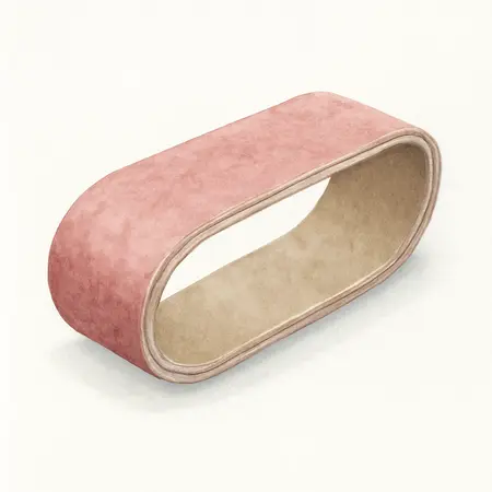 Water color illustrative image of a generic 1 in. x 30 in., 40 Grit Zirc Sanding Belt, 2 Pack