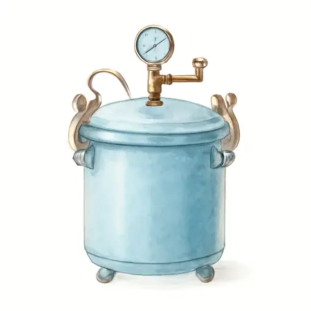 Water color illustrative image of a generic 2-1/2 gal. Air Pressure Paint Tank