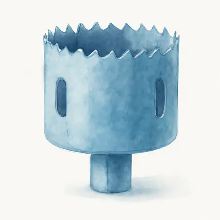 Water color illustrative image of a generic 2-1/8 in.  Bi-Metal Hole Saw