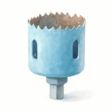 Water color illustrative image of a generic 2-3/4 in. Bi-Metal Hole Saw
