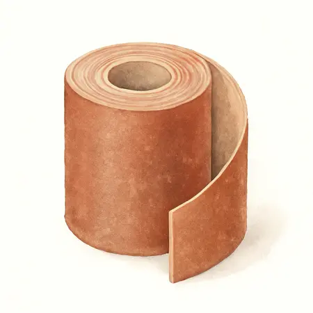 Water color illustrative image of a generic 2-3/4 in. x 25 ft. 120 Grit Sandpaper Roll