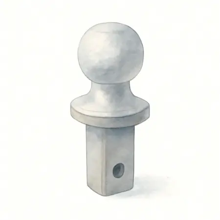 Water color illustrative image of a generic 2-5/16 in. x 1 in. Steel Ball Hitch