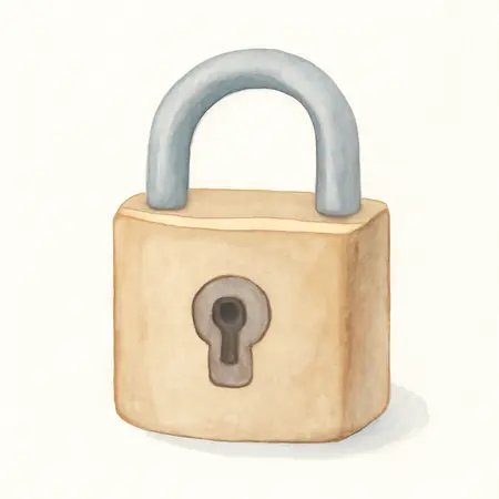 Water color illustrative image of a generic 2-7/8 in. Shackle-Less Padlock