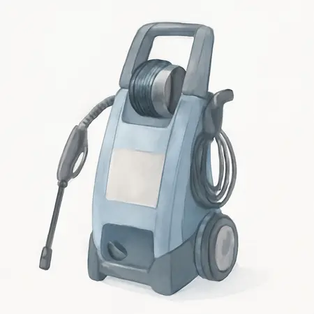 Water color illustrative image of a generic 2000 PSI Max Performance Electric Pressure Washer