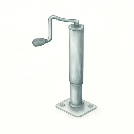 Water color illustrative image of a generic 2000 lb. A-Frame Trailer Jack