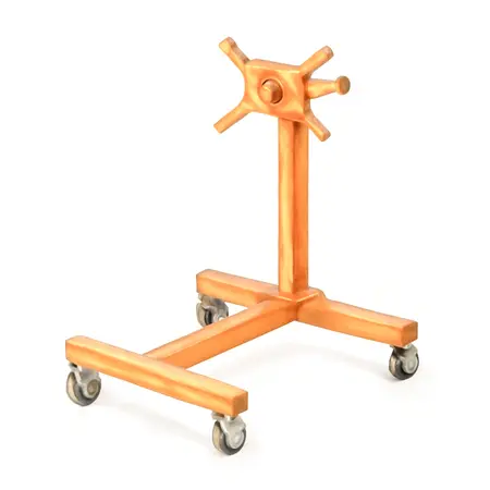 Water color illustrative image of a generic 2000 lb. Capacity Foldable Engine Stand