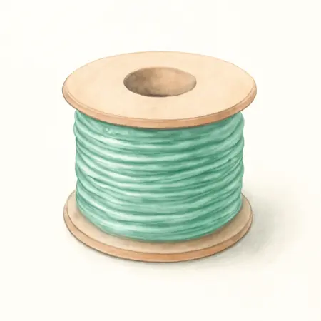 Water color illustrative image of a generic 200 Ft. 0.08 In. Universal Trimmer Line