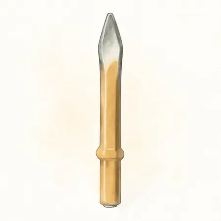 Water color illustrative image of a generic 20 In. Universal Moil Point Hex Chisel