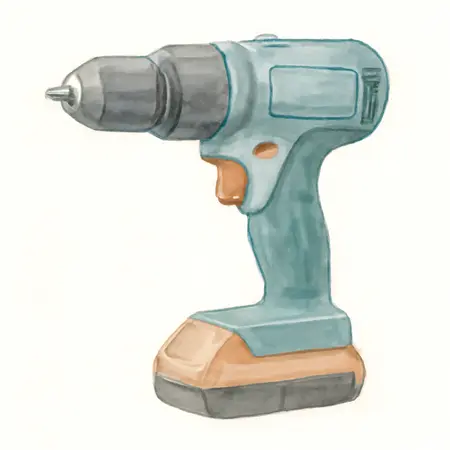 Water color illustrative image of a generic 20V Brushless Cordless 2-Tool Combo Kit