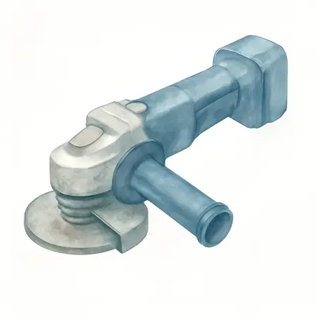 Water color illustrative image of a generic 20V Brushless Cordless 4-1/2 in./5 in. Paddle Switch Angle Grinder - Tool Only