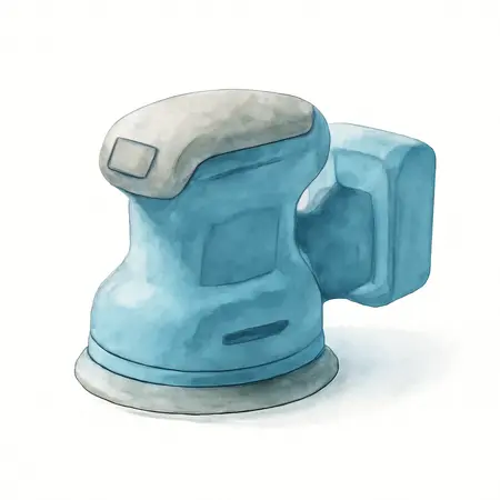 Water color illustrative image of a generic 20V Brushless Cordless 5 in. Random Orbit Sander - Tool Only
