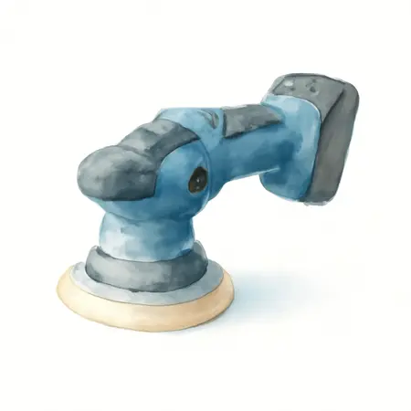 Water color illustrative image of a generic 20V Brushless Cordless 7 in. Variable-Speed Rotary Polisher/Sander - Tool Only