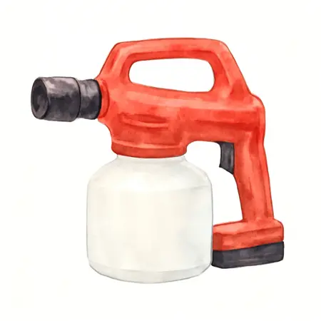 Water color illustrative image of a generic 20V Cordless 1/2 Gallon Chemical Fogger - Tool Only